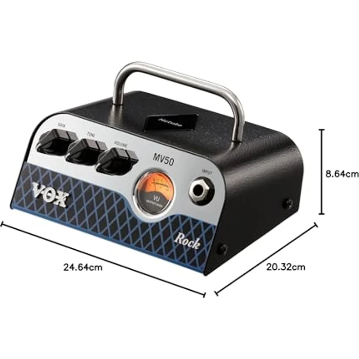 Vox MV 50 CR Rock, E-Gitarren-Topteil mit analogem Vorverstärker, 50 Watt Class D, Nutube-Technologie, stylisches Retro-Design, inkl. 19 Volt Netzteil – Bild 7