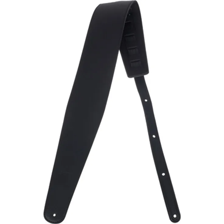 Richter Bass Strap Wide & Padded BK, veganer Gitarrengurt für E-Bass, 10 cm breit, verstellbar von 89 bis 153 cm, schwarz