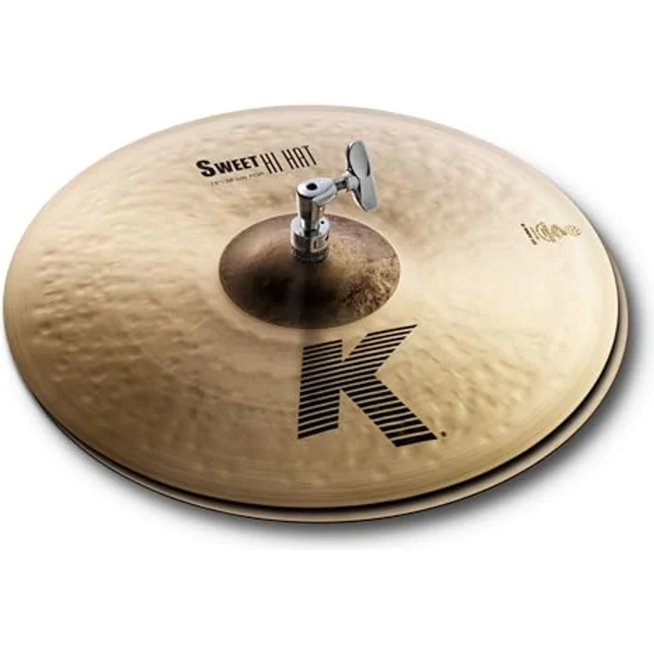 Zildjian K Zildjian Series - 15 Zoll Sweet Hi Hat Cymbal Pair, dünne Oberseite mit extra schwerem Boden und ungedrehter Glocke für dunklen, runden Klang – Bild 3