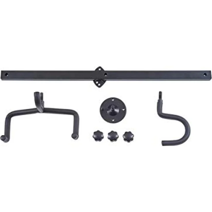 Rockstand Guitar Wall Hanger, Gitarrenständer für 1 E-Gitarre oder E-Bass, schwarze Metallkonstruktion mit Schaumstoffpolsterung, einfach umbaubar für Linkshänder – Bild 2