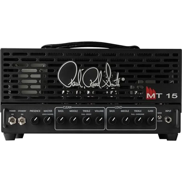 PRS MT 15 Amp V2, Mark Tremonti Signature Topteil für E-Gitarre, 15 Watt Leistung, 2 Kanäle, inkl. Fußschalter und Schutzhülle