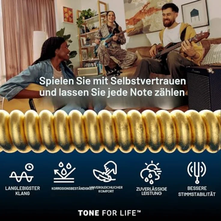 Elixir® Saiten E-Gitarrensaiten mit NANOWEB® Beschichtung, Bariton (.012-.068), 12er-Satz – Bild 5