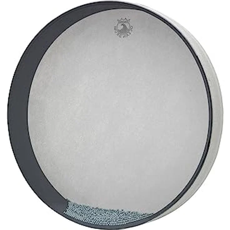 Remo 16" x 2.5" Ocean Drum, geschlossene Handtrommel in Weiß mit Stahlkugeln – Bild 2