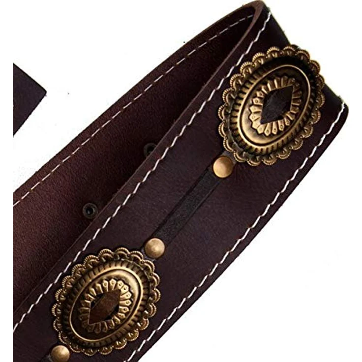 Richter 1568 Motörhead Strap, Gitarrengurt aus Premium Büffelleder mit Motörhead Logo und Lederprägung, braun, verstellbar von 100 - 147 cm – Bild 3
