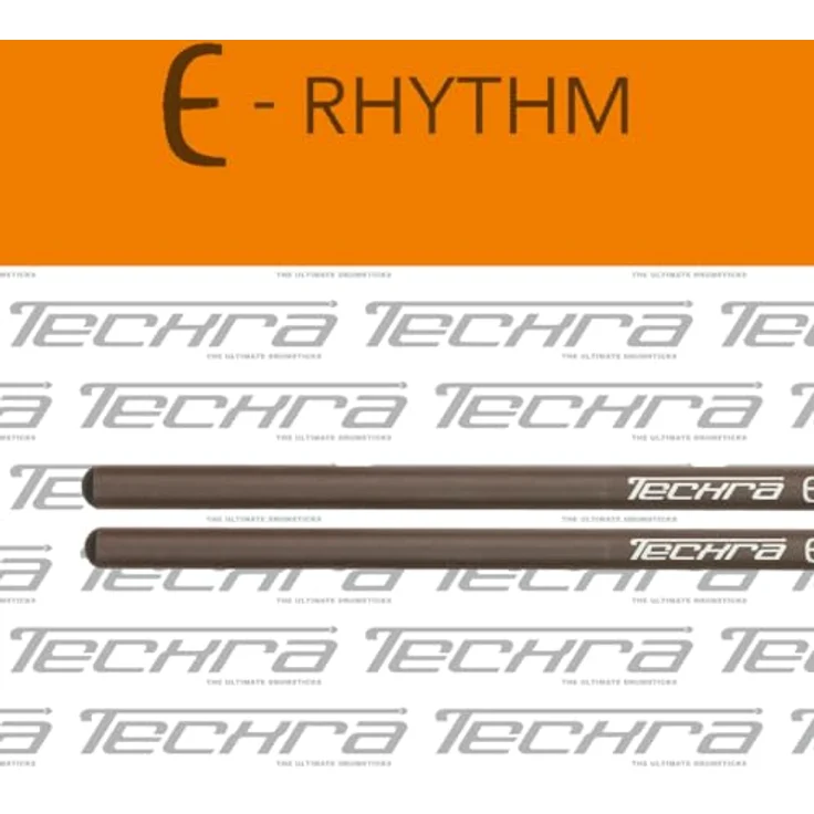 Techra E-Rhythm 7a Sticks, Leise Drumsticks mit Gummikopf für elektronische und akustische Schlagzeuge, Länge: 406mm, Durchmesser: 13,5mm – Bild 3