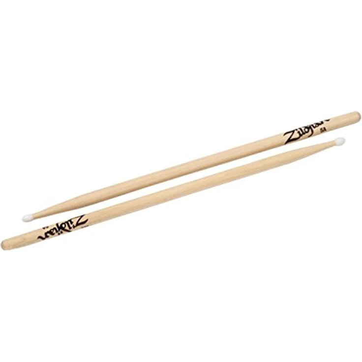Zildjian 5AN Hickory Drumsticks, 406mm Länge, 14,2mm Durchmesser, Ovaler Nylon Tip, Natural – Bild 2