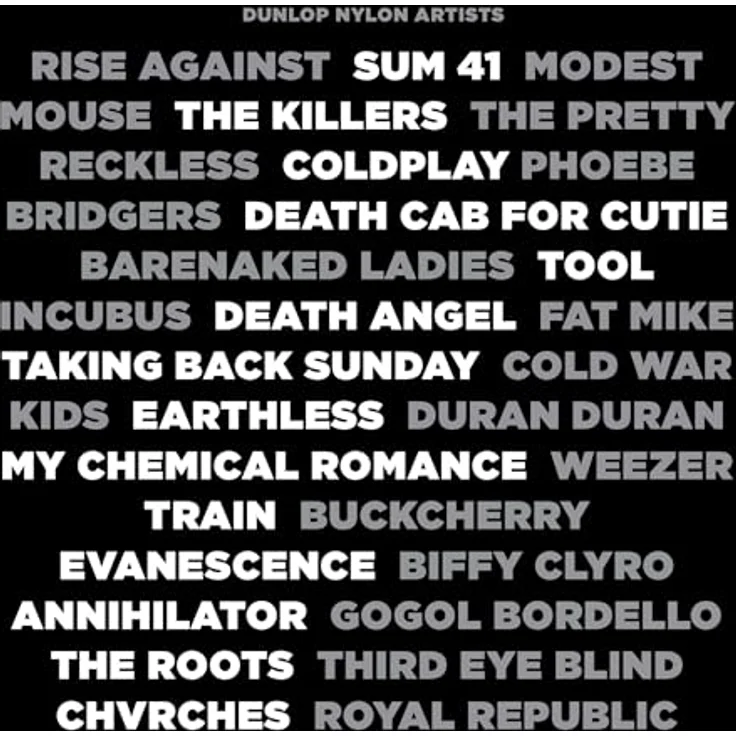 Dunlop Plectrums Nylon Standard 0,73mm, Set mit 72 Stück, grau – Bild 7