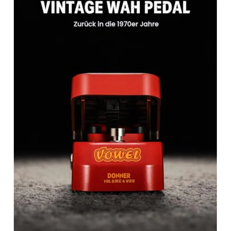 Donner Wah Volume Pedal, 2 in 1 Mini-Vintage-Effektpedal mit aktivem Wah-Wah-Lautstärkeregler, leicht und tragbar – Bild 3