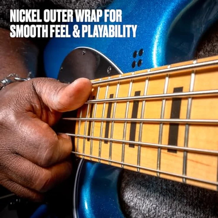 Dunlop Dual Dynamic 4-String E-Bass Saitensatz, Long Scale (45-105), Nickel & Stahl Hybrid, präzisionsgefertigt in USA – Bild 3