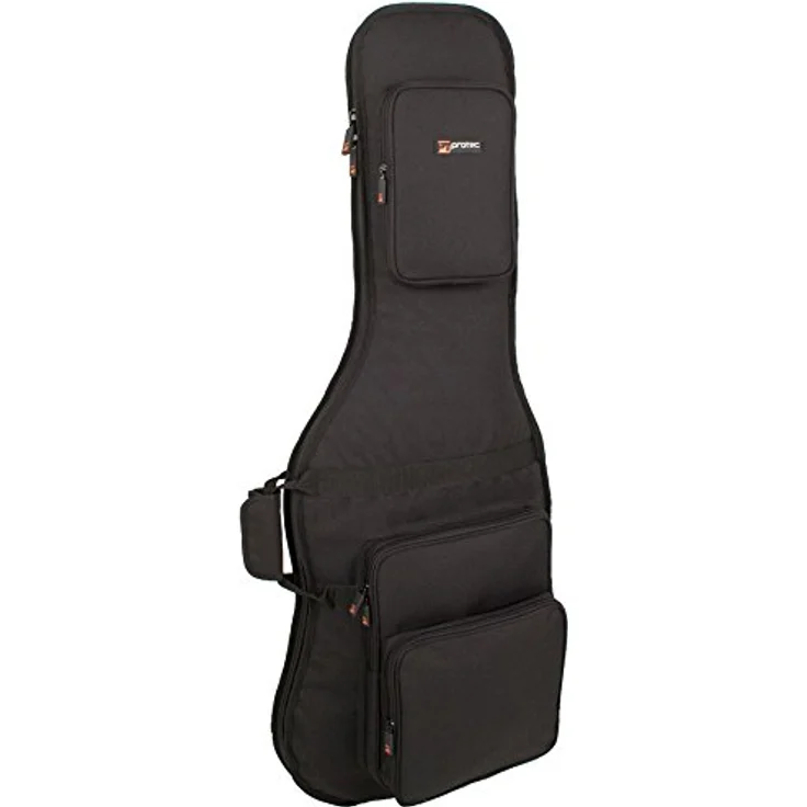 Protec Deluxe E-Guitar Gig Bag CF-234, Gitarrentasche aus 1000 denier Nylon, wasser- und abriebfest, 25mm Polsterung, Schwarz – Bild 1
