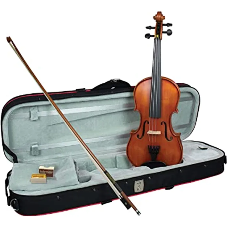 Hidersine Vivente Viola Set 15", massive Fichtendecke, Ahornboden, Ebenholzgriffbrett, Aluminium Saitenhalter, inkl. Bogen und Etui