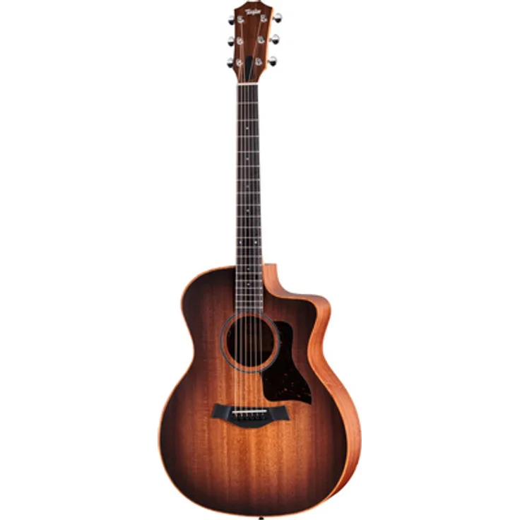 Taylor Sunset Blvd 24ce Edgeburst, Westerngitarre mit Fishman Presys VT Tonabnehmer, Grand Auditorium Form, mahagoni massiv, Edgeburst Finish, inkl. Gig Bag