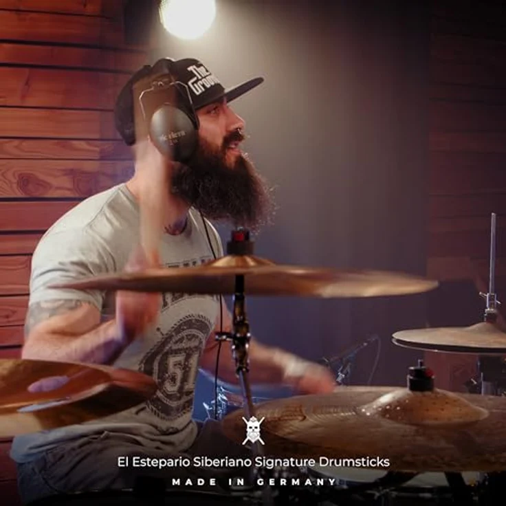 Meinl El Estepario Siberiano Signature, Drumsticks aus American Hickory, leicht, 416 mm Länge, 14,1 mm Durchmesser – Bild 5