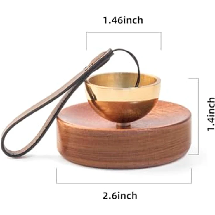 iwoohome Mini Klangschale, Herzerwärmender Engelsklang, tragbare Klangschale Ø 3.7 cm, ideal zum Verschenken – Bild 2