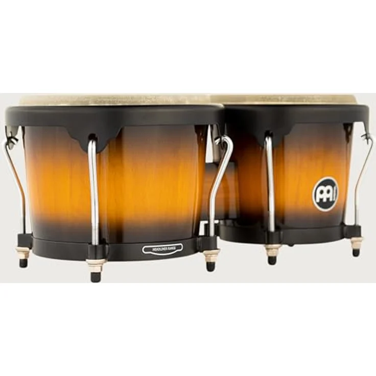 Meinl HB100VSB Bongo Set, 6 3/4" x 8" Holz Gummibaum, Vintage Sunburst (VSB) – Bild 9