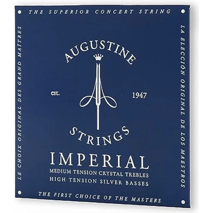 Augustine Classic Blue Imperial, Saiten Set für Konzertgitarre, high tension, blau – Bild 3