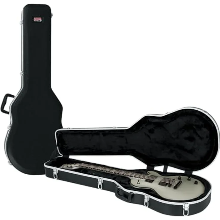 Gator GC-LPS Guitar ABS Case, Gitarrenkoffer für Single Cut Gitarren mit EPS-Schaumpolster und abschließbaren Schlössern