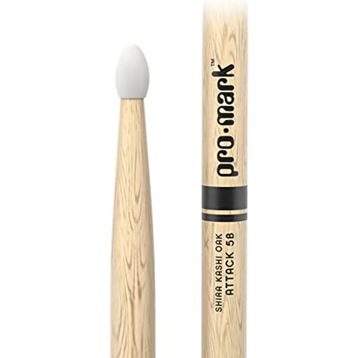 Pro Mark PW5BN 5B Classic Attack Drumsticks, Japanisches Eichenholz mit Nylonkopf, 40,64 cm Länge, 1,50 cm Durchmesser – Bild 2