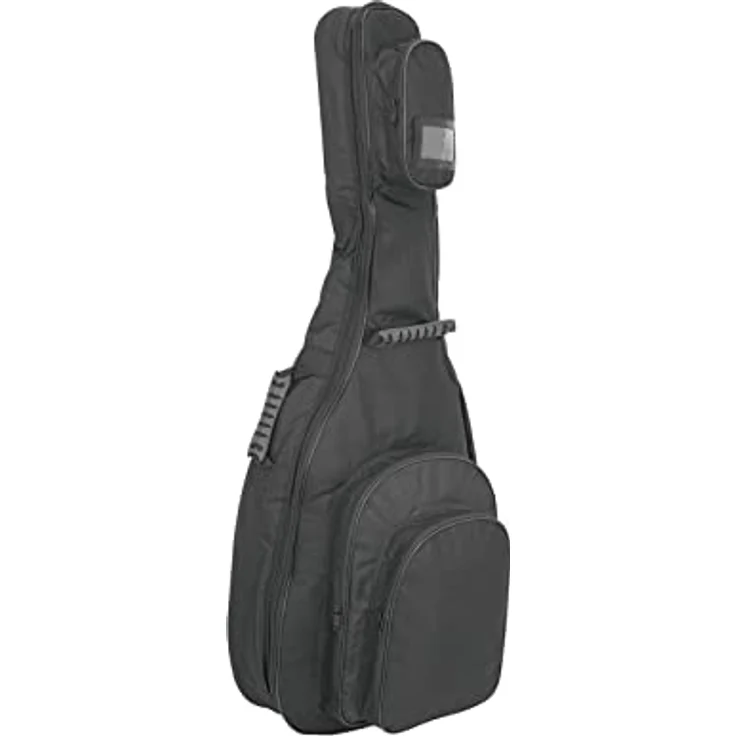 DIMAVERY DSB-610 Soft-Bag für Westerngitarre, 10 mm Polsterung, gepolsterter Griff, Doppel-Reißverschlüsse, inkl. Schultertragegurte und Außentaschen – Bild 1