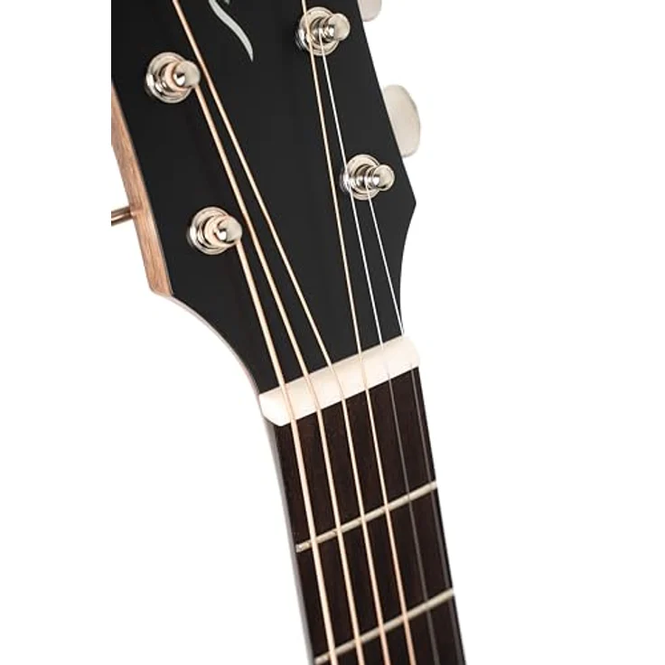 Cort Essence OC4 Black Top, Westerngitarre mit massiver Sitka-Fichtendecke, Mahagoni Korpus und Fishman Presys VT System, schwarz/natur – Bild 17