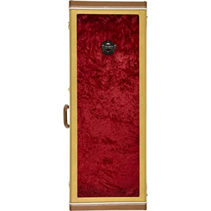 Fender Guitar Display Case TWD, E-Gitarren-Display zur Wandmontage, Tweed mit rotem Plüschfutter, abschließbare Tür – Bild 2