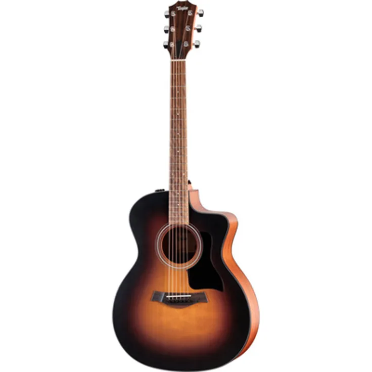 Taylor 114ce Special Edition Dark Tobacco Burst, Akustische Gitarre im Grand Auditorium Design mit Cutaway, torrefizierte Fichtendecke und Expression System 2 Tonabnehmer