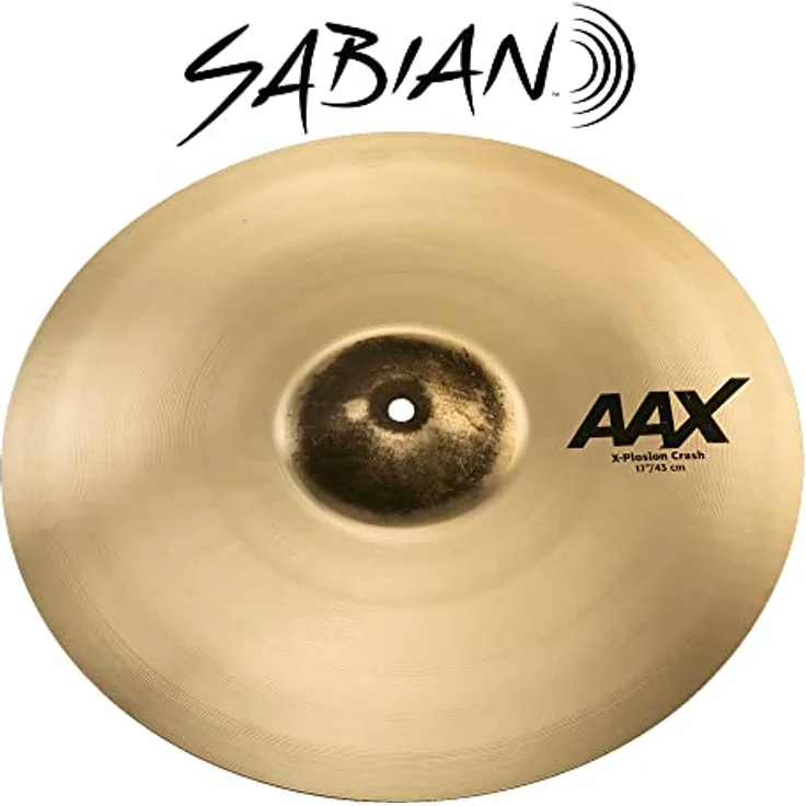 Sabian 17" AAX AAXplosion Crash, brillantes Schlagzeugbecken mit klarem, definiertem Sound und großem Dynamikbereich – Bild 6