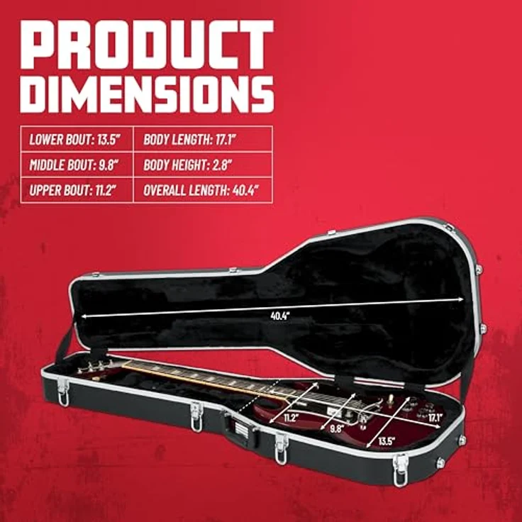 Gator GC-SG Guitar ABS Case, Gitarrenkoffer für SG Typen mit Alu-Schließprofil und EPS-Schaumpolster, abschließbare Schlösser – Bild 6