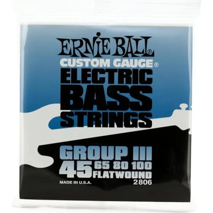 Ernie Ball Flatwound Group III E-Bass-Saiten, Stärke 45-100, abgerundeter Ton und reduzierte Fingergeräusche – Bild 3