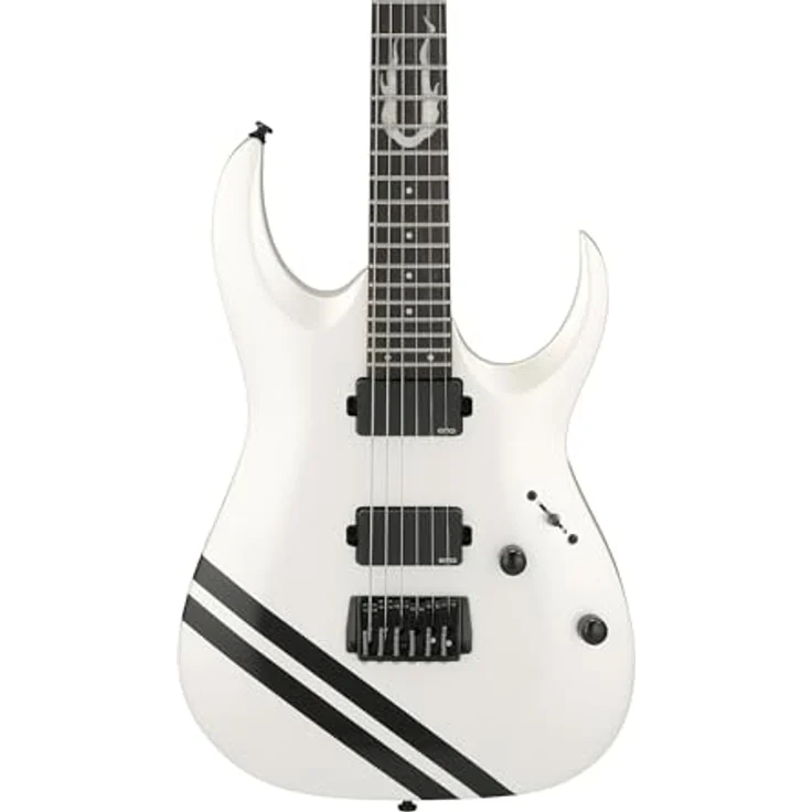 Ibanez JBBM40-PW JB Brubaker, E-Gitarre mit Okoume Korpus, 3-teiligem Ahorn/Bubinga Hals, Ebony Griffbrett, 2x EMG 84 Aktive Tonabnehmer, in Pearl White – Bild 4