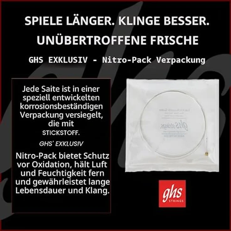 GHS Guitar Boomers GBL, E-Gitarrensaiten Set Light, .010-.046, vernickelter Stahl, langlebig, hergestellt in den USA – Bild 4
