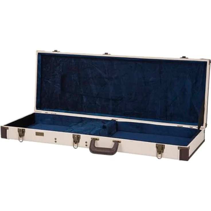 Gator Journeyman Electric Guitar, Gitarrenkoffer aus Sackleinen mit antiken Messingbeschlägen, beige – Bild 12