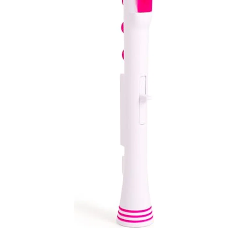 Nuvo Recorder+ Baroque, Sopranblockflöte in Weiß-Pink, C-Stimmung mit Silikonklappen und abnehmbaren Farbringen – Bild 6