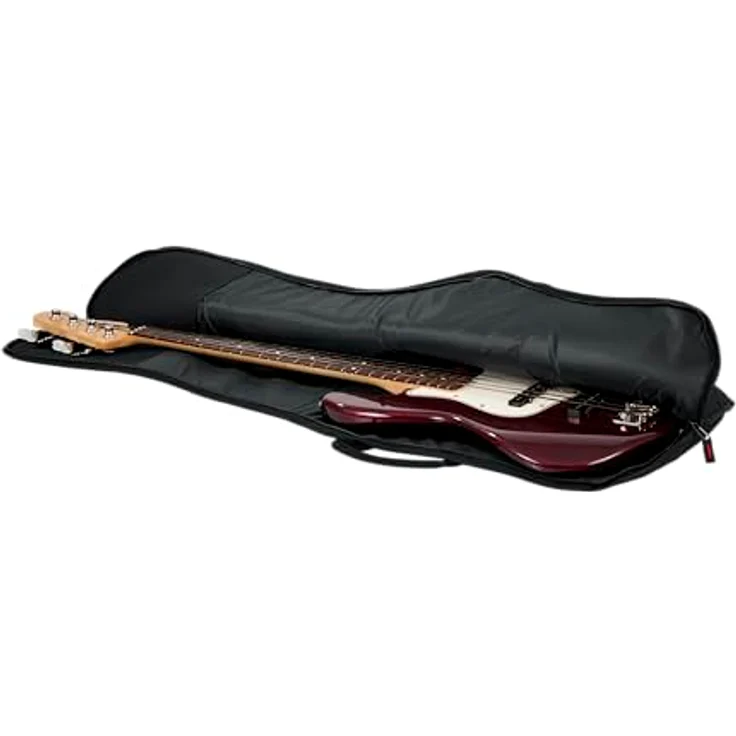 Gator Bass Guitar Gigbag, verstärkt mit 10 mm Schaumstoffpolsterung, geräumige Außentasche, Innenmaße: 1194 mm x 381 mm x 89 mm – Bild 7
