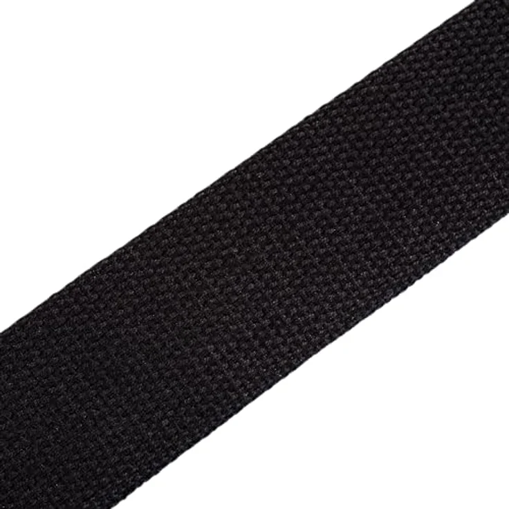 Levys Classic Cotton Strap 2", Gitarrengurt aus schwarzer Baumwolle mit Wildleder-Endstück, verstellbar von 85 cm bis 155 cm – Bild 4