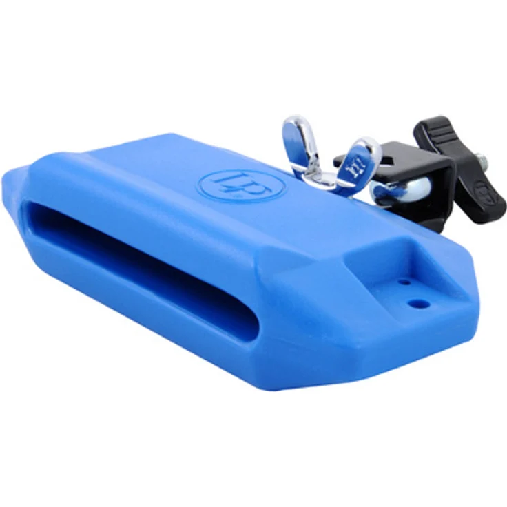 LP 1205 Jam Block Blue, Percussion mit hohem Ton, moderne Kunststoffversion des Wood Blocks, inklusive Halteklammer – Bild 1