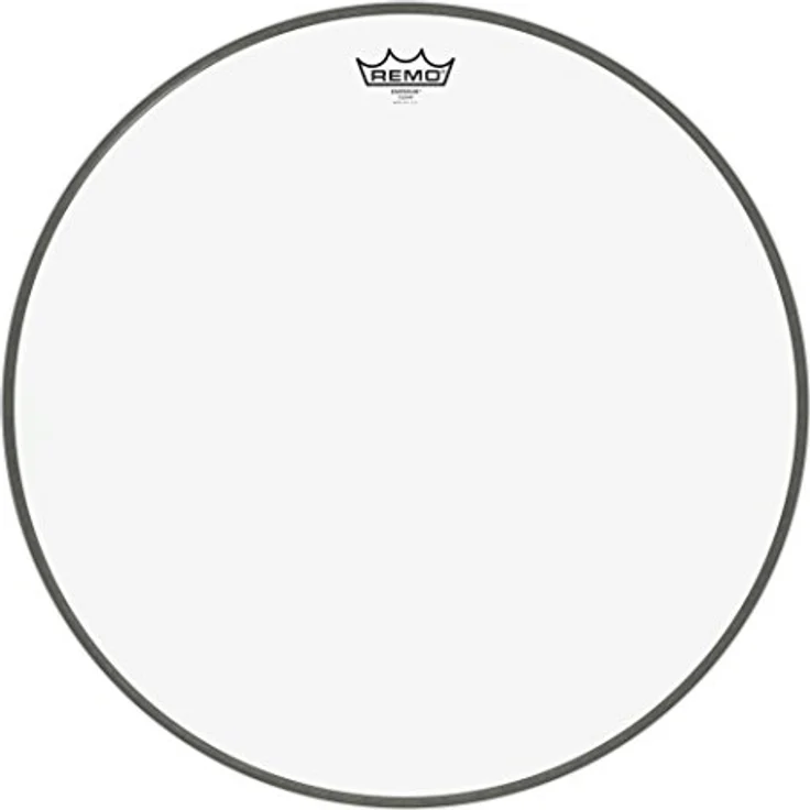 Remo 20" Emperor Clear Bass Drum, doppelschichtiges Schlagfell für Rock und Hard-Rock, transparent – Bild 1