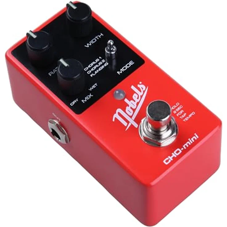 Nobels CHO-mini Chorus, E-Gitarren Effektpedal mit 3 Modi, kompaktes Design, Mono/Stereo-Ausgänge – Bild 3