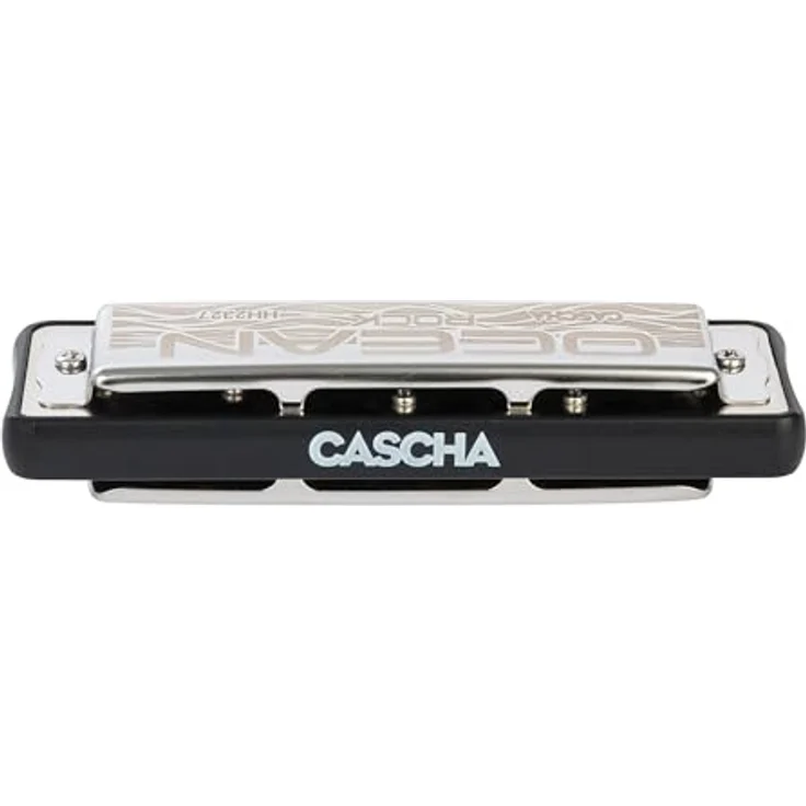 Cascha HH-2331 Ocean Rock Black G, Diatonische Mundharmonika in G-Dur mit 20 Stimmzungen aus Phosphor-Bronze, inkl. Softcase und Putztuch, schwarz – Bild 4
