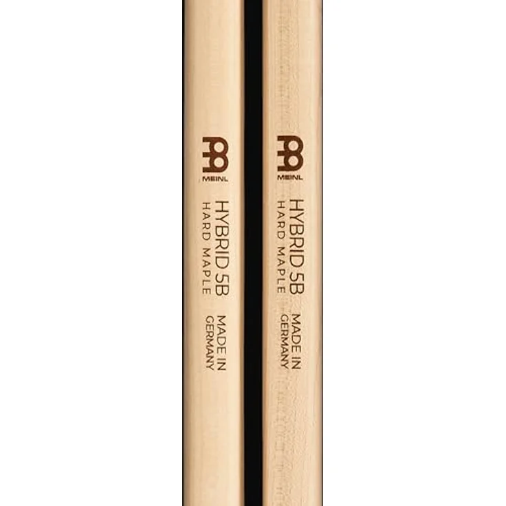 Meinl 5B Hybrid Maple Drumsticks, Hard Maple Holz, medium Gewicht, 413 mm Länge, eichel-/fassförmiger Holzkopf, made in Germany – Bild 9