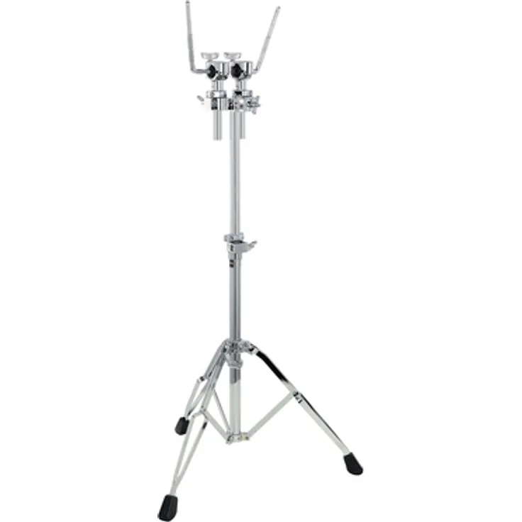 Millenium TS-6 Double Tom Stand, Doppeltomständer mit einstellbarem Kugelgelenk, für 10,5mm und 12,7mm Tom Halterungen, höhenverstellbar von 80cm - 120cm