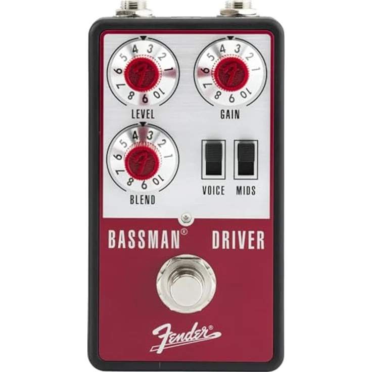 Fender Bassman Driver, Overdrive-Pedal für E-Bass mit Voice-Regler und Lautsprecher-Emulation, Vintage-Design – Bild 1