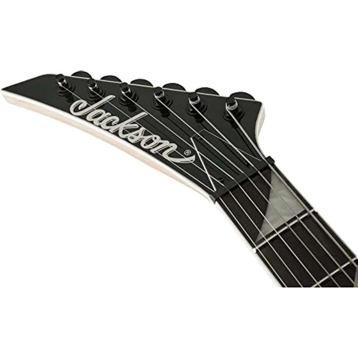 Jackson JS22-L Dinky BLK, Linkshänder E-Gitarre mit Linde Korpus, Ahorn Hals, 24 Jumbo Bünde und 2x Humbucker, schwarz – Bild 4