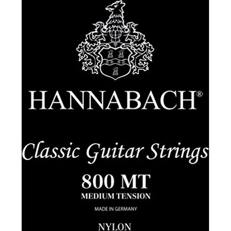 Hannabach Klassikgitarre-Saiten Serie 800, Super Low Tension versilbert E1, 8001SLT, für Konzertgitarren, niedrige Spannung, ideal für Anfänger