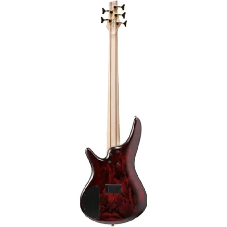 Ibanez SR305EDX-WZM, 5-saitiger E-Bass mit Nyatoh-Korpus, 3-Band EQ und goldener Hardware, Wine Red Frozen Matte – Bild 2