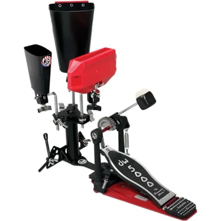 Latin Percussion LP388M Gajate Multi Stem, Fußmaschinenhalter für 3 Percussion-Instrumente mit justierbaren Stangen und rutschfester Halterung – Bild 1