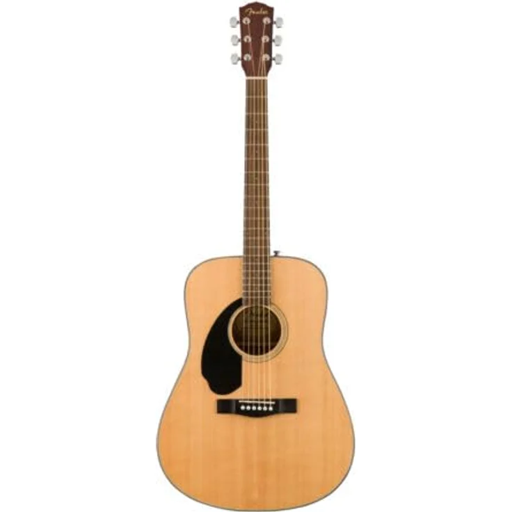 Fender CD-60S Dreadnought Akustikgitarre, Linkshändig, mit massiver Fichte Decke, Mahagoni-Boden, Walnuss-Griffbrett, Natur, inklusive kostenlose virtuelle Lektionen – Bild 2