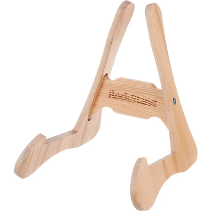Rockstand Wood A-Frame Stand Natural, Gitarrenständer aus massivem Eschenholz, geeignet für Akustikgitarren und Bässe, Natural Oak Oberfläche, inklusive Filz- und Gummiapplikationen