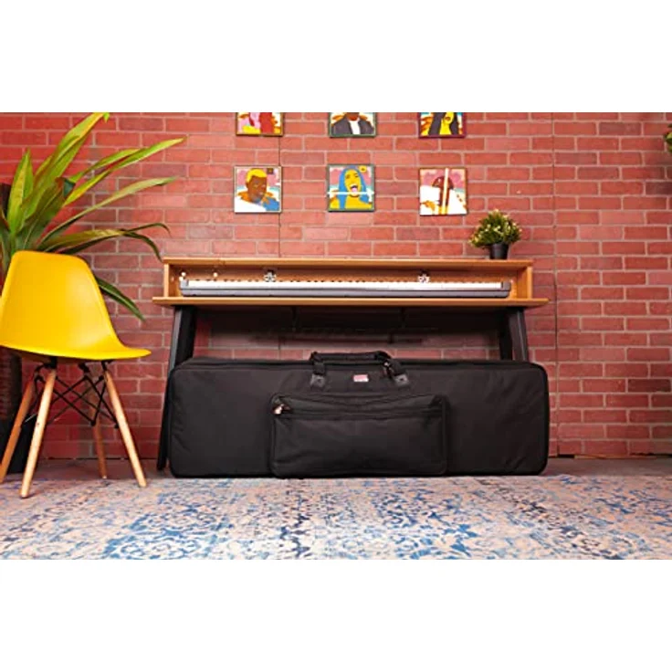 Gator GKB-61 Slim, Keyboardtasche aus robustem Nylon für 61 Tasten Keyboards, schwarz – Bild 7