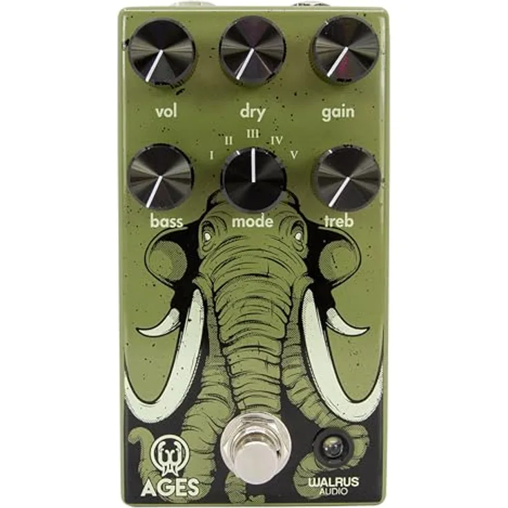 Walrus Audio Ages Overdrive, Effektpedal für E-Gitarre mit 5 Modus-Einstellungen und True Bypass Design